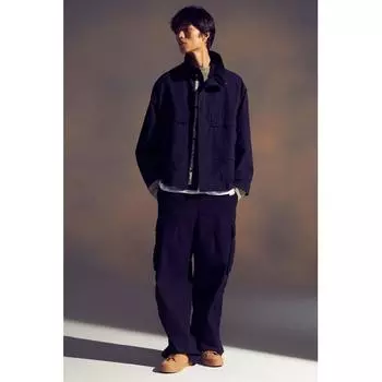 Куртка из нейлона с водоотталкивающим покрытием HM свободного кроя, темно-синего цвета S