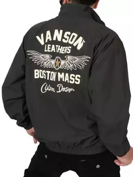 Куртка из нейлона Wing Star с вышивкой и сетчатой подкладкой, цвет оливковый XL [Banson] NVSZ-2510 оливковый