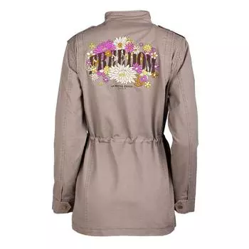 Куртка из парусины с вышивкой на спине ilios хаки бежевый для женщин LA PETITE ETOILE S хаки