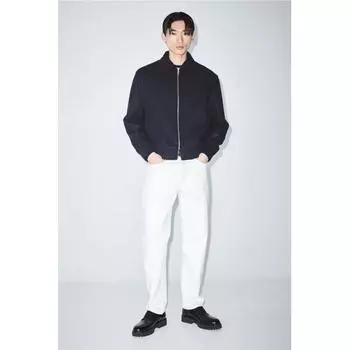 Куртка из смеси шерсти HM темно-синего цвета S