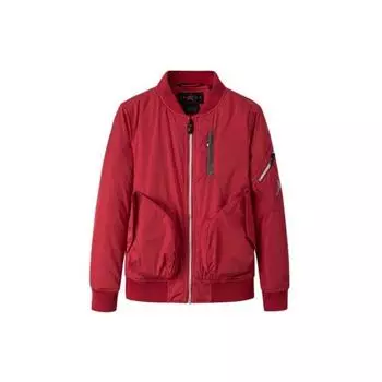 Куртка Jordan Kids из хлопка на молнии с бейсбольным воротником, детские топы, цвет «спорт» - красный JD2042001GS-002 M