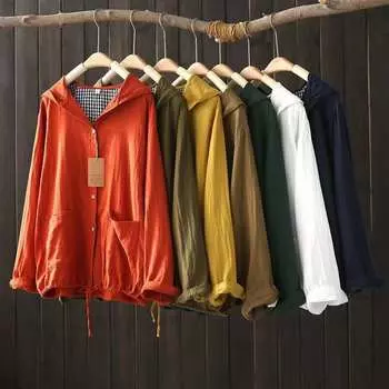 Куртка-кардиган с капюшоном и длинными рукавами на завязках, женская осенняя свободная повседневная верхняя часть one size темно-зеленого