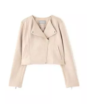 куртка-косуха by Jill для бежевой замши [Jill Stuart] Женская без воротника,