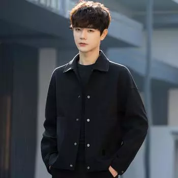 Куртка Куртка мужская с высокой текстурой Вафельная мужская одежда Красивый инструментарий Повседневный тонкий топ 2XL