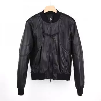 Куртка Marcello Bullon с кожаной окантовкой RAWSON, черная