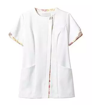 Куртка медсестры розовая LL [Laura Ashley] LW802-12 женская Off-White/Amelie