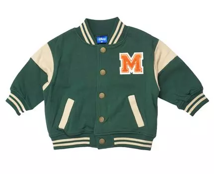 Куртка Mickey Stadium, флисовый джемпер, верхняя одежда, одежда для мальчиков 221228603, зеленый [Disney], детская зелёный