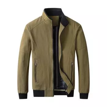 Куртка модная мужская куртка весна и осень новая куртка мужская корейская повседневная мужская куртка с воротником-стойкой M