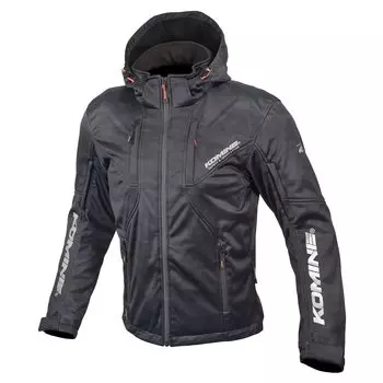 Куртка мотоциклетная защитная Soft Shell System Parka 1288 для всех сезонов Защитная CE стандарт уровня 2 CE стандарт ветрозащитная KOMINE черная Ca XL