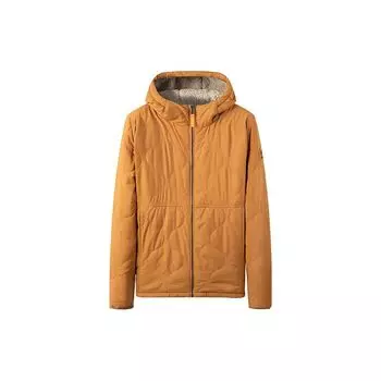 Куртка мужская флисовая однотонная с капюшоном Timberland, двусторонняя, желтая A69NH-P47 M