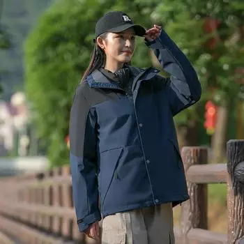 Куртка мужская и женская, цветная, три в одном, пара, ветрозащитная и водонепроницаемая, осенне-зимняя, морозостойкая, альпинистская куртка для мужчин S
