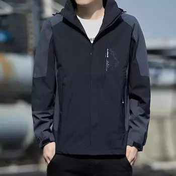 Куртка мужская и женская, одинаковая куртка для альпинизма и ветронепроницаемая куртка для альпинизма, куртка с карманом на молнии, новая куртка с капюшоном для пар, мужская M