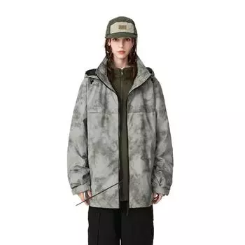 Куртка мужская и женская осенне-зимняя альпинистская куртка с капюшоном, функциональная ветрозащитная куртка с камуфляжным принтом, куртка снимается S