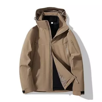 Куртка мужская и женская пара три в одном куртка для активного отдыха осень и зима большой размер ветрозащитная свободная куртка для активного отдыха S