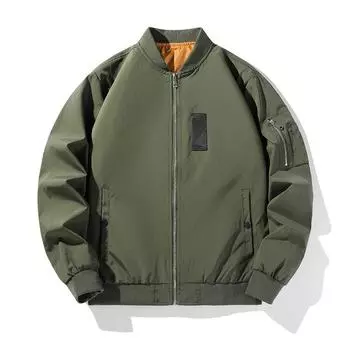 Куртка мужская Куртка мужская Бейсбольный воротник Куртка бейсбольный костюм мужской летный костюм S