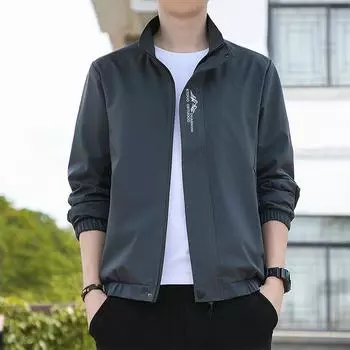 Куртка мужская Куртка мужская ветрозащитная куртка для среднего и молодого возраста Свободная куртка для инструментов Осень M темно-серого