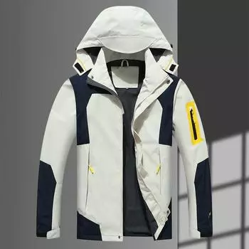 Куртка мужская куртка весна и осень повседневный тренд новый корейский стиль универсальная свободная куртка с капюшоном мужская куртка L