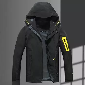 Куртка мужская куртка весна и осень повседневный тренд новый корейский стиль универсальная свободная куртка с капюшоном мужская куртка L