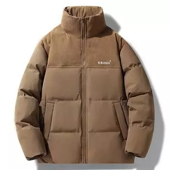 Куртка мужская куртка зимняя стильная молодежная мужская повседневная модная плюшевая куртка-пуховик утолщенная мужская одежда S