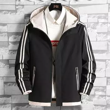 Куртка мужская легкая мужская уличная одежда тонкие повседневные мужские пальто куртка с воротником-стойкой на молнии M хаки