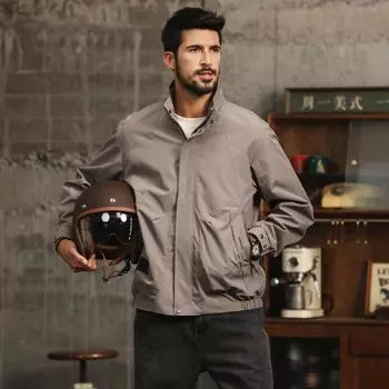 Куртка мужская модная брендовая сезонная трендовая свободная куртка большого размера для инструментов ветрозащитная водонепроницаемая альпинистская куртка для активного отдыха M бежевый