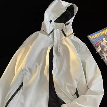 Куртка мужская Mountain Outdoor Cyberpunk функциональная ветровка японская рабочая куртка с капюшоном M