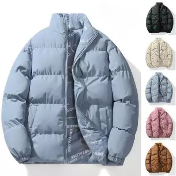 Куртка мужская на хлопковой подкладке осенне-зимняя двухстороннее пальто зимнее утепленное пара куртка мужская на хлопковой подкладке одежда M