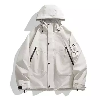 Куртка мужская новая куртка с капюшоном осенняя корейский стиль модная куртка мужская спортивная тонкая одежда для альпинизма мужская одежда для активного отдыха S