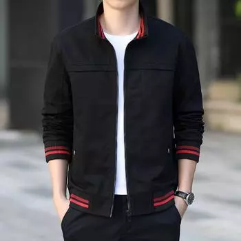 Куртка мужская новая мужская постиранная хлопковая повседневная молодежная рабочая куртка модная весенне-осенняя мужская одежда M