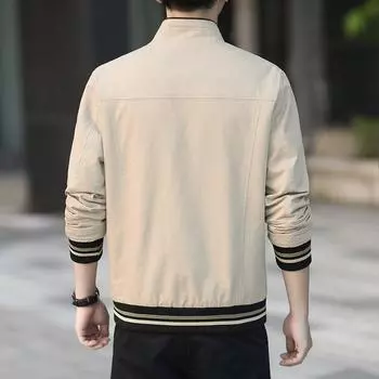 Куртка мужская осень и зима новая облегающая трендовая повседневная куртка-стойка M