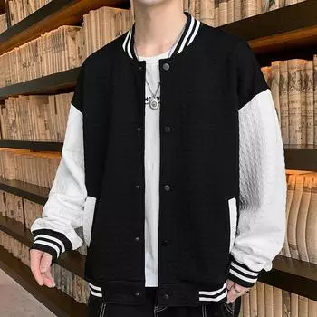 Куртка мужская осенне-зимняя рабочая одежда Clip Waffle повседневная бейсбольная форма корейский стиль универсальные топы для мальчиков M