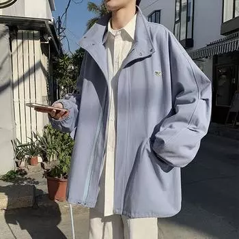 Куртка мужская осенняя новая модная универсальная свободная куртка на весну и осень M