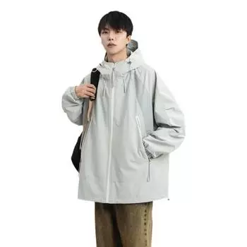 Куртка мужская осенняя трендовая куртка большого размера Tooling Jacket повседневная универсальная ветрозащитная ветровка с капюшоном Charge M