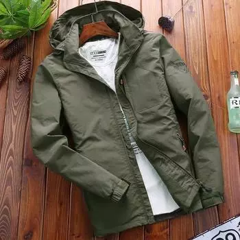 Куртка мужская повседневная осенне-зимняя флисовая мужская куртка молодежная куртка M