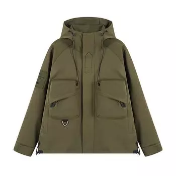 Куртка мужская рабочая куртка для улицы в стиле ветровка мужская с капюшоном японская универсальная износостойкая модный стиль M