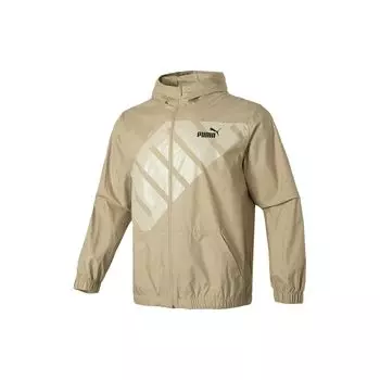 Куртка мужская с капюшоном и длинным рукавом Puma Large Letter Print Casual Jacket Khaki 628117-83 S