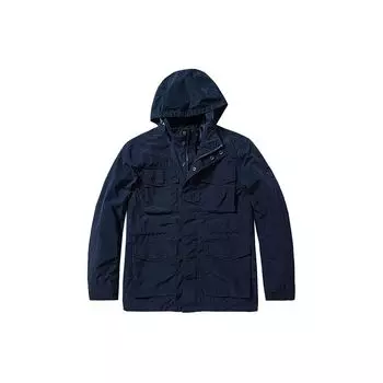 Куртка мужская с капюшоном и водонепроницаемым капюшоном Timberland Solid Logo, темно-синяя, A427F-433 XL
