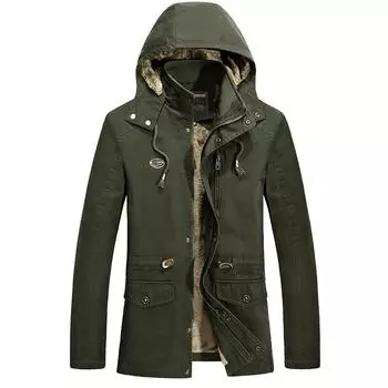 Куртка мужская с капюшоном, стираная, бархатная, утолщенная, в европейском и американском стиле, мужская куртка M