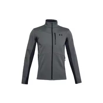 Куртка мужская с логотипом Under Armour ColdGear® Infrared с воротником-стойкой, серая 1321438-012 S