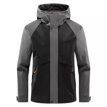 Куртка мужская спортивная на открытом воздухе, хардшелл, осень и зима, новая водонепроницаемая куртка для альпинизма с капюшоном L