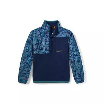 Куртка мужская Timberland Outdoor Casual Printed Spliced Stand Wool Jacket темно-синего цвета A2D5F-BK9 L