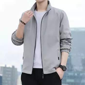 Куртка мужская тонкая весна и осень модная брендовая мужская куртка модная оснастка мужская куртка мужская M чёрный