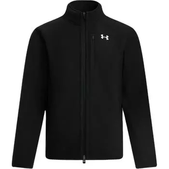 Куртка мужская Under Armour UA BF Logo Pattern, теплая, на молнии, с воротником-стойкой, черная, 1389308-001 L