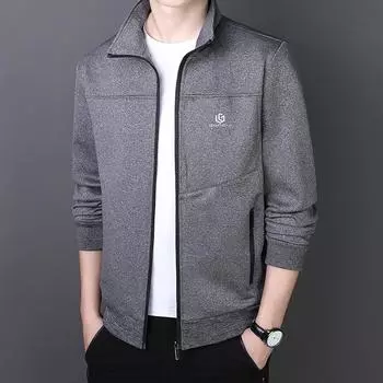 Куртка мужская весенне-осенняя одежда для пап Верхняя куртка для людей среднего и пожилого возраста Повседневная деловая куртка M