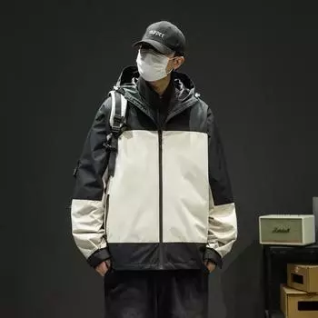 Куртка мужская весенне-осенняя трендовая куртка Ruffian Handsome Casual All-in-one Long Shirt Осенне-зимняя куртка Storm Trench Coat S