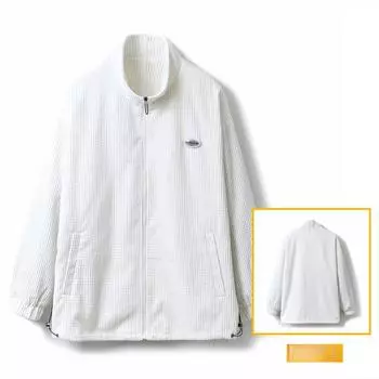 Куртка мужская весна и осень новый деловой повседневный пиджак с лацканами однотонный пиджак с воротником-стойкой тонкий топ M