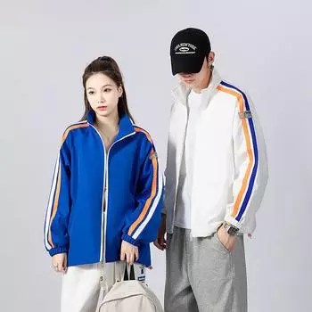 Куртка мужская весна-осень свободная повседневная белая куртка с лацканами в американском стиле кардиган S белый