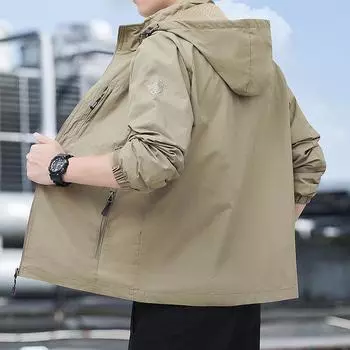 Куртка мужская весна-осень, трехслойная, съемная, ветрозащитная, водонепроницаемая, для альпинизма, повседневная куртка Tide M хаки