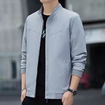 Куртка мужское пальто новое осеннее модное повседневное красивое пальто большого размера мужское модное брендовое ins одежда M