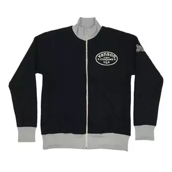 Куртка на молнии LEATHERE CUSTOM [Banson] -884V448- (JP, Алфавит, XL, Черный) чёрный